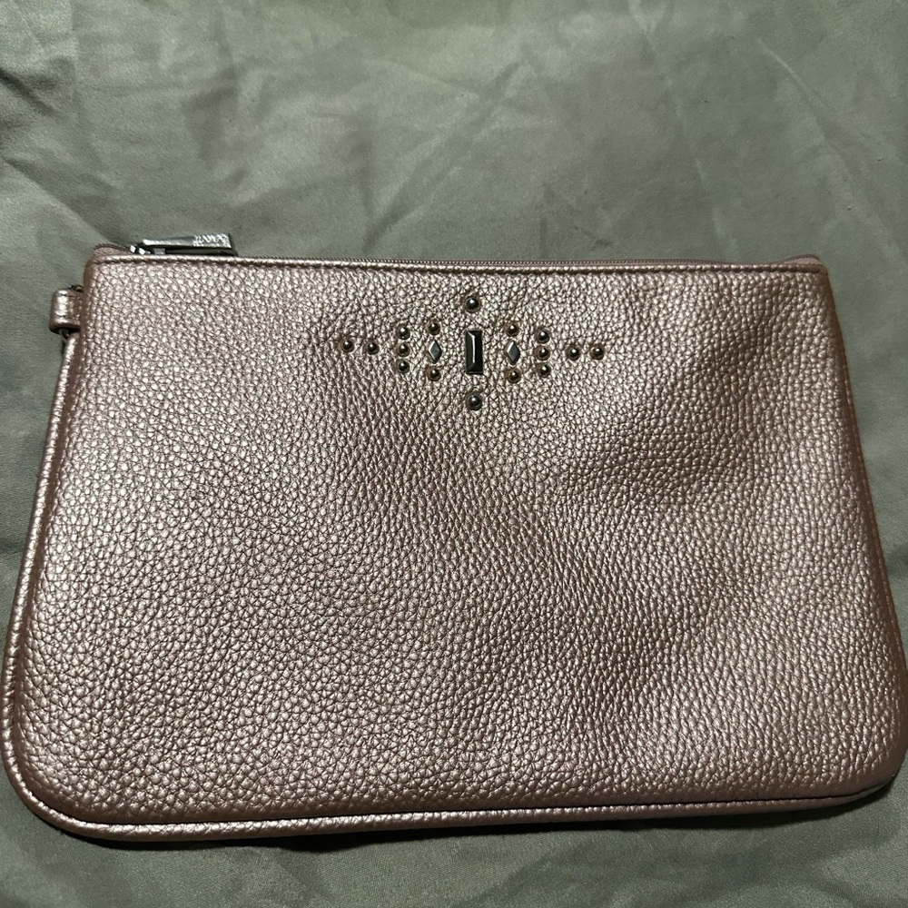 Thirty One Metallic Blush Clutch